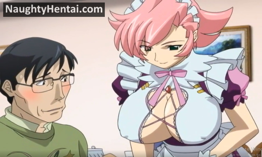 Huge Anime Tits Resturant - Bakunyuu Maid Gari Part 1 | Naughty Bondage Hentai Porn