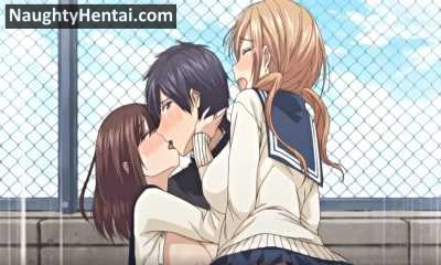 Hot Threesome Animated - Kiss Hug Part 2 | Naughty Threesome Hentai Porn